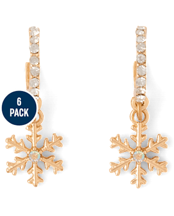 Girls Holiday Earrings 6-Pack - MULTI CLR