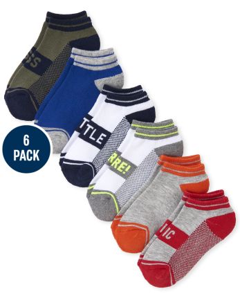 Boys Hustle Cushioned Ankle Socks 6-Pack | The Children's Place
