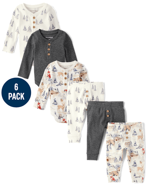 Baby Boys Forest 6-Piece Outfit Set - Homegrown by Gymboree