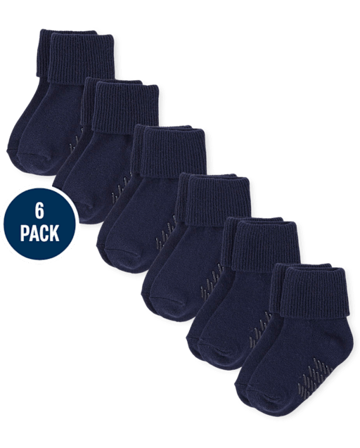 Baby And Toddler Triple Roll Socks 6-Pack