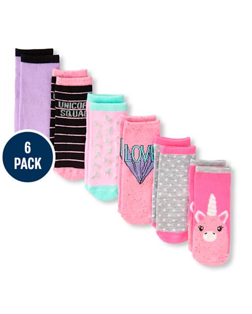 Calcetines midi de unicornio para niñas pequeñas