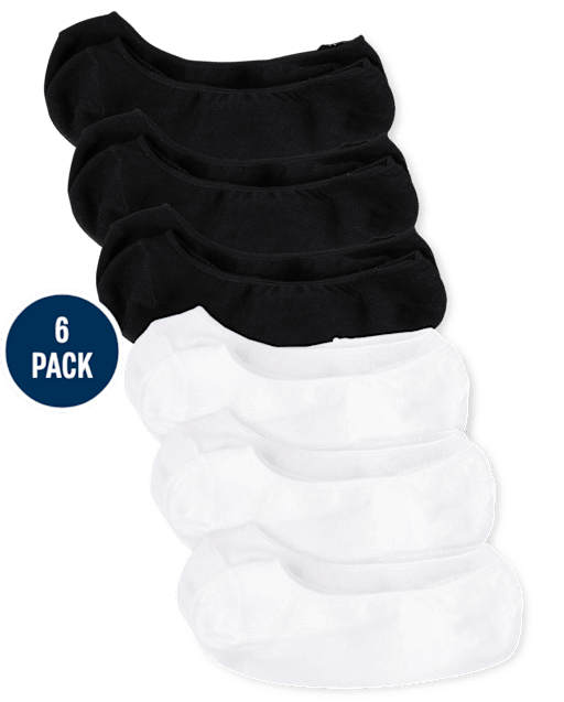 Girls No Show Socks 6-Pack