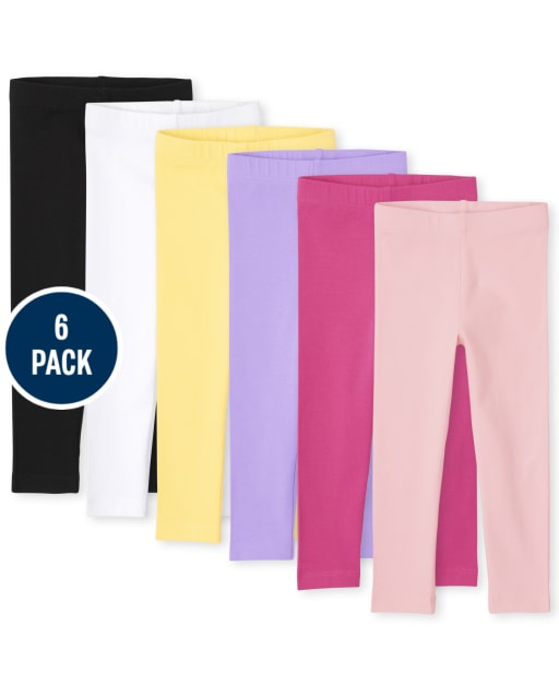 Leggings para niñas pequeñas, paquete de 6