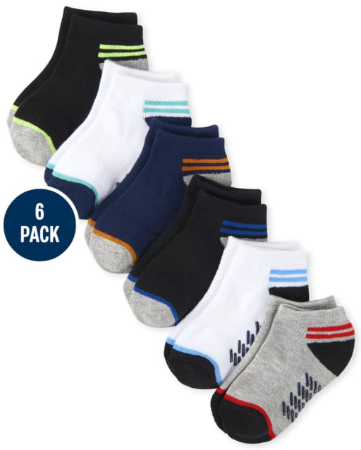 Lot de 6 socquettes pour tout-petit garçon