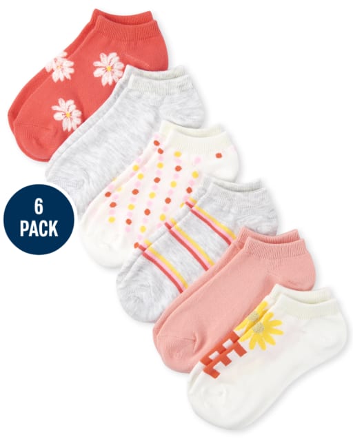 Calcetines tobilleros Love para niñas, paquete de 6