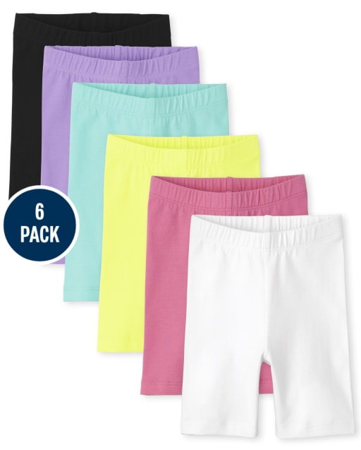 Toddler Girls Bike Shorts 6-Pack