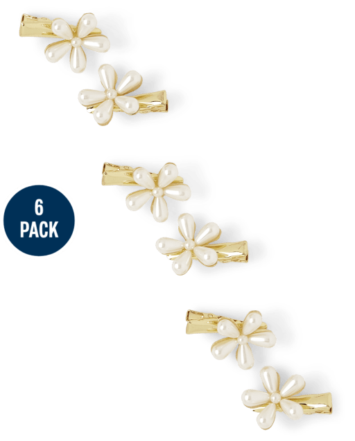 Girls Flower Hair Clip 6-Pack