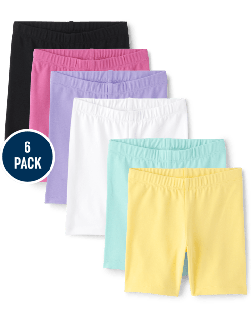 Toddler Girls Bike Shorts 6-Pack