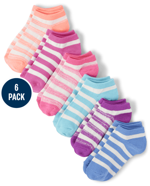 Girls Super Soft Striped Ankle Socks