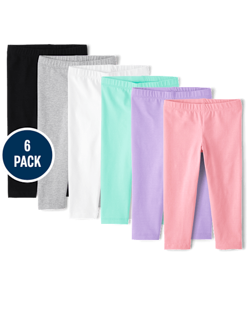 Toddler Girls Leggings 6-Pack