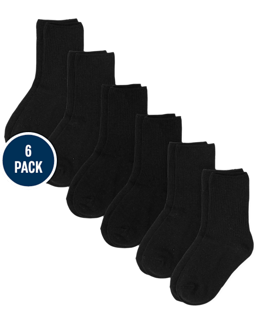 Boys Crew Socks 6-Pack