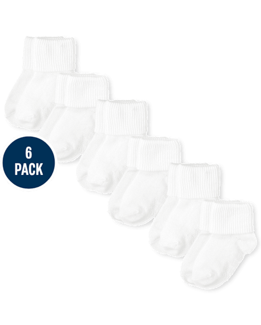 Toddler Turn Cuff Socks 6-Pack