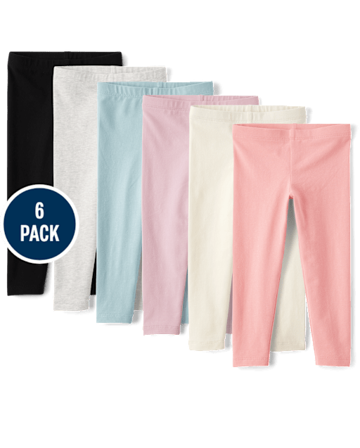 Toddler Girls Leggings 6-Pack