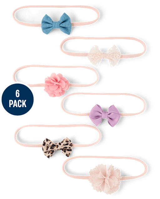 Baby Girls Bow Headwrap 6-Pack