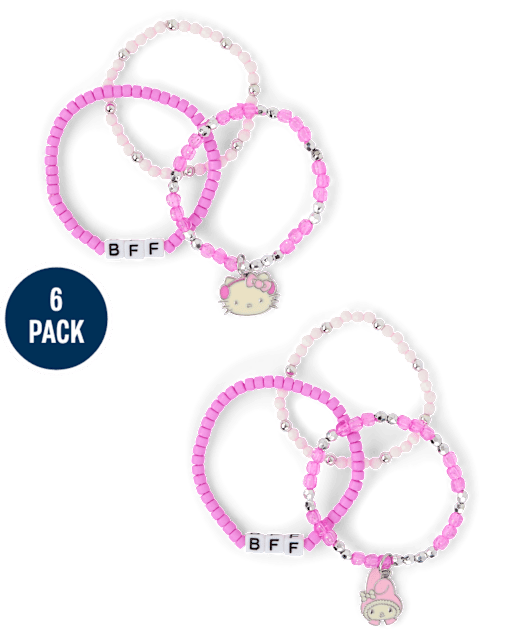 Girls Hello Kitty® And Friends Beaded BFF Bracelet 6-Pack