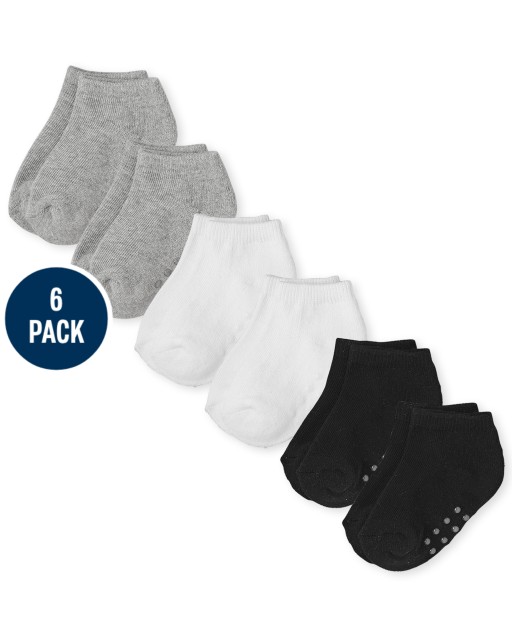 Unisex Baby And Toddler Ankle Socks 6-Pack