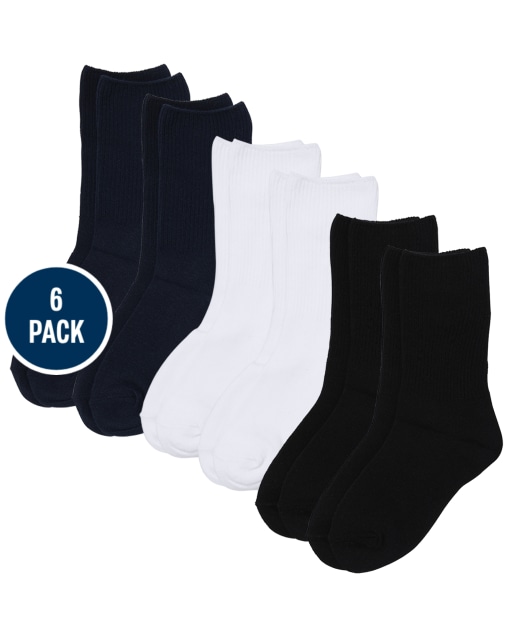 The Childrens Place Boys Big 3 Pack Printed Midi Socks multi CLR L 3-6 