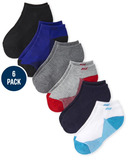 Pack de 6 calcetines tobilleros acolchados para niño