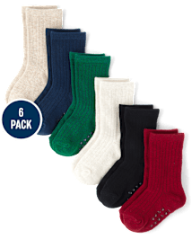 Lot de 6 paires de chaussettes Habillé Crew pour garçons - All Dressed Up