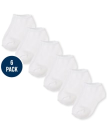 Unisex Kids Ankle Socks 6-Pack