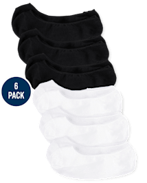 Lot de 6 paires de chaussettes invisibles pour filles