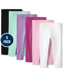Toddler Girls Leggings 6-Pack  The Children's Place CA - PINK GLOW