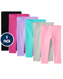 Toddler Girls Leggings 6-Pack