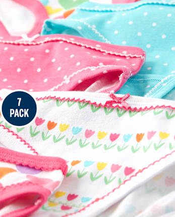 Girls Rainbow Underwear 7-Pack