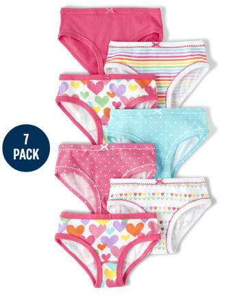 Women/ Girl's 100% Cotton Panty - Pack Of 5- Multicolor