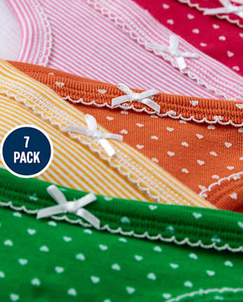 Girls Rainbow Underwear 7-Pack