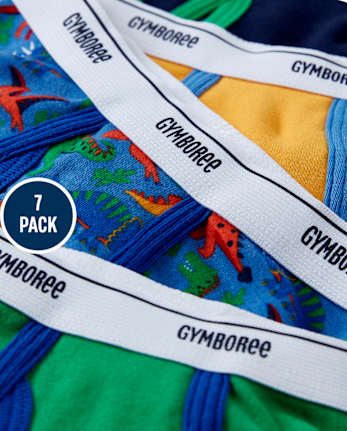 Boys Dino Brief Underwear 7-Pack