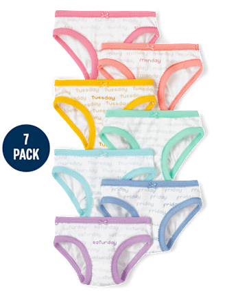 Girls Days Of The Week Underwear 7-Pack - Uniform