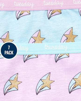 Lot de 7 slips à paillettes Days Of The Week pour petites filles