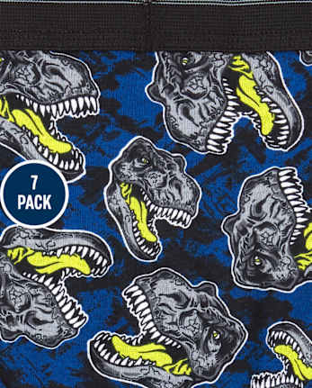 Boys Dino Brief Underwear 7-Pack