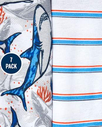 Boys Shark Brief Underwear 7-Pack