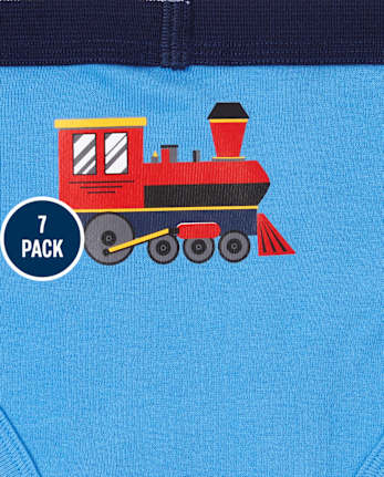 Toddler Boys Train Brief Underwear7-Pack