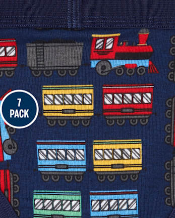 Toddler Boys Train Brief Underwear7-Pack