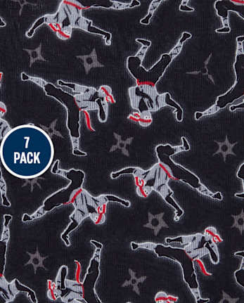 Calzoncillos Ninja para niños, paquete de 7