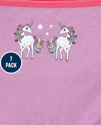 Pack de 7 calzoncillos de unicornio para niñas