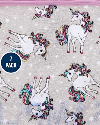 Pack de 7 calzoncillos de unicornio para niñas