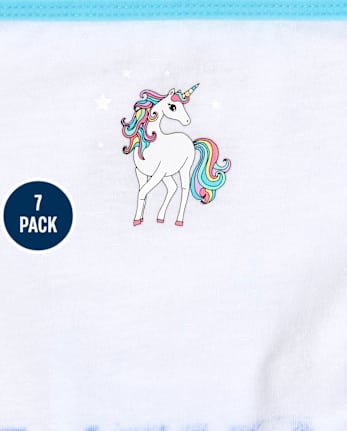 Pack de 7 calzoncillos de unicornio para niñas
