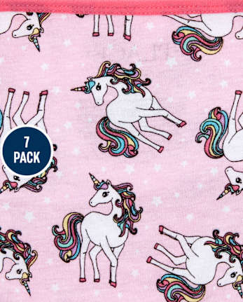 Pack de 7 calzoncillos de unicornio para niñas