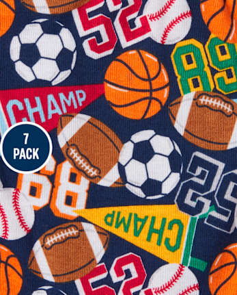 Boys Sports Brief Underwear 7-Pack