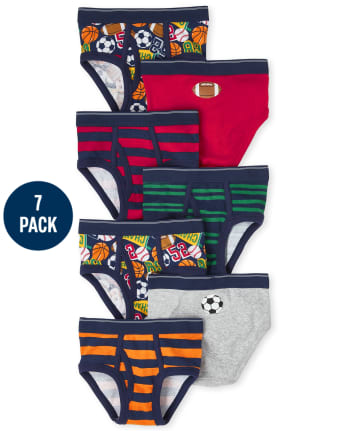 Toddler Boy Sports Brief Underwear 7-Pack