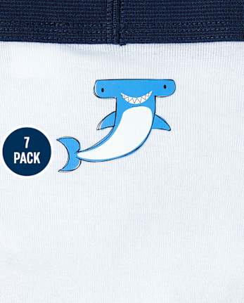 Lot de 7 slips requin pour tout-petit garçon