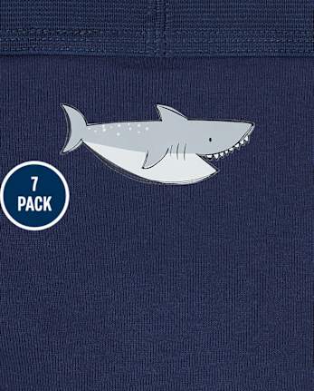 Lot de 7 slips requin pour tout-petit garçon