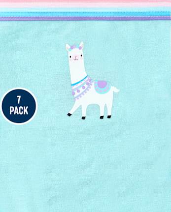 Girls Llama Underwear 7-Pack