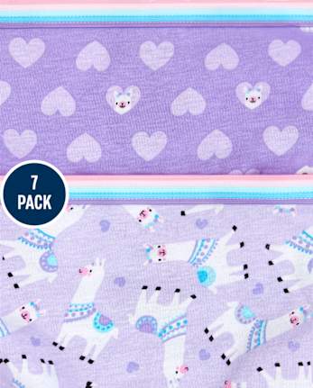 Girls Llama Underwear 7-Pack