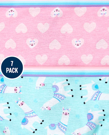 Girls Llama Underwear 7-Pack