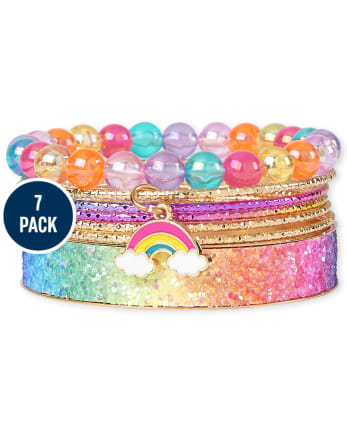 Girls Rainbow Bracelet 7-Pack  The Children's Place - MULTI CLR